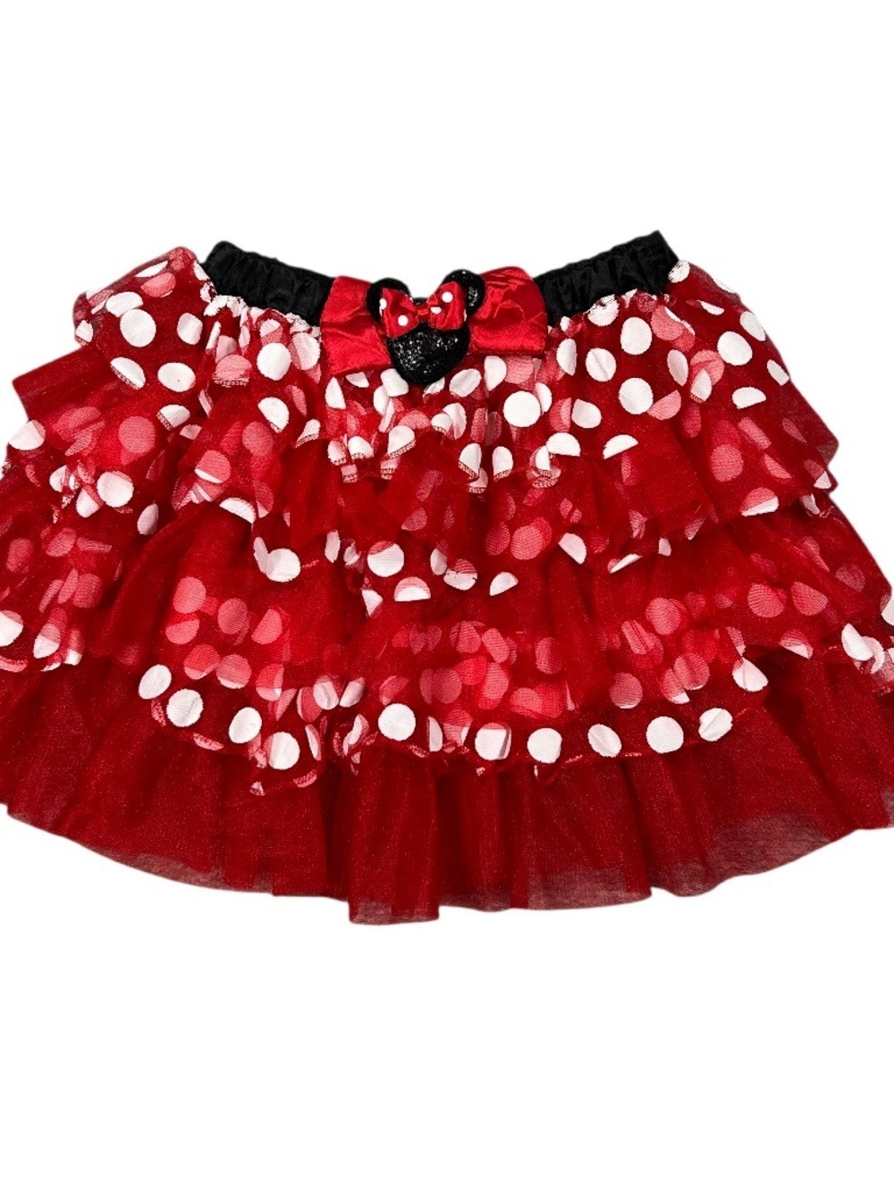 Disney Minnie Mouse Red Polka Dot Ruffled Tulle Skirt Size Adult